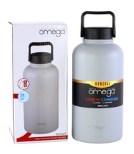 Omega Houseware Denzell 64oz Double Wall Stainless Steel Travel Tumbler Black / Gray / White / Pink
