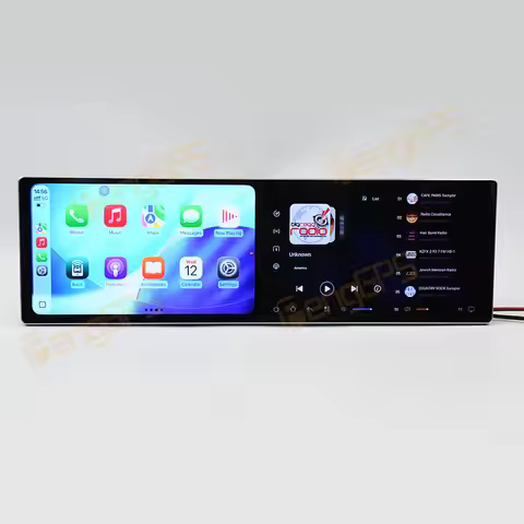 Dual Screen 9.1 Inch Android 15 CarPlay Car Radio For Audi A4 A5 2009-2016 Touch Screen Multimedia P