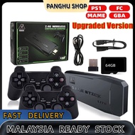 4K HD Game Stick PS1 GBA Video Console 2.4G Double Wireless Controller Joystick Classic Retro TV 10000 Games Portable 10k HDMI Gamestick 2 Player Gaming Set Gamebox Gift idea 街机 Contoller 32GB 64GB Built-in 5000++ Gamepad Support player Battles Arcade