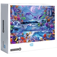 Ready Stock Ocean Underwater World Marine Life Dolphin Sea Jigsaw Puzzles 1000 Pcs Jigsaw Puzzle Adult Puzzle Creative Gift8416135