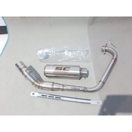 Pipe muffler Exhaust 1set Canister/Conical Open Spec Sc-Project For Skygo 125 150 175, TMX 125 150 155