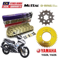 YAMAHA Y15ZR / Y16ZR Full Set O-RING Gold Chain 428 Sprocket Kit Sprocket Sets