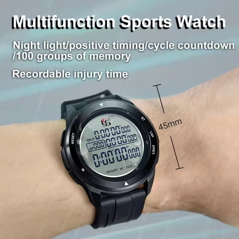 Multifunction Coach Sports Watch Digital Timer Clock Alarm Soccer Referee Athletic Watch for Running