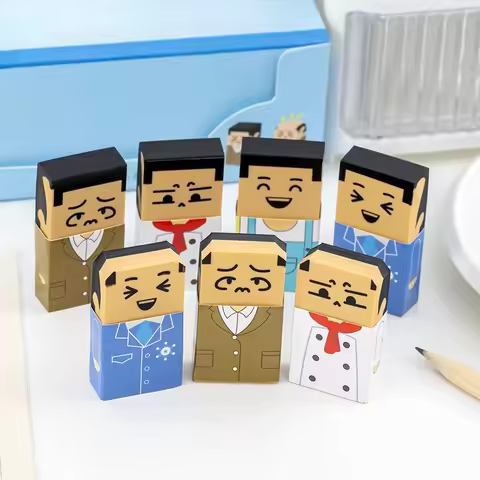 Handsome Guys Become Bald,Students,end-of-term Christmas Prizes, Reward Gifts Erasers for Kids Creat