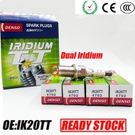 4pcs Iridium IK20TT Spark Plug Original Honda City Jazz Civic Accord CRV Odyssey Freed BRV CRZ