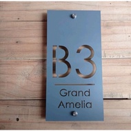 1 LAYER CUTTING House Number, 1 LAYER House Number, Minimalist House Number, House Number, ACRYLIC H
