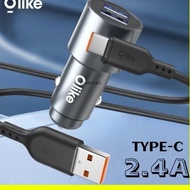 Olike Car Charger Set Dual USB Fast Charging 2.4A Car Charger Free Cable R1S R1C