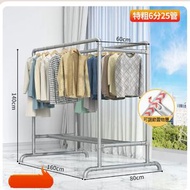 全城熱賣 - 多用途晾衣架 簡約掛架 客廳收納架 置物架【特粗25管 長1.6米高1.4米】大小：【大】