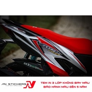 Tem Rời Dán Xe Vario 125 150 2018 Mẫu Chỉ Trắng Đỏ Đen Số 150 Cực Đẹp