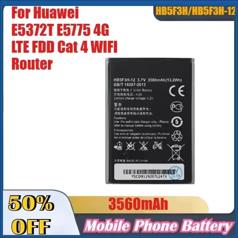 3560mAh High-Quality Mobile Phone Batteries HB5F3H/HB5F3H-12 For Huawei E5372T E5775 4G LTE FDD Cat 