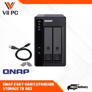 QNAP TR-002 2 Bay Hard Drive Enclosure Direct Attached Storage (DAS) with Hardware RAID USB 3.2 Gen 