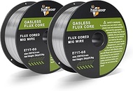 haxiaoer .035'' Flux Core Welding Wire 2 Pounds 2 Pack, E71T-GS MIG Welding Wire for All Position Ga