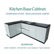 (PRE-ORDER) Kitchen Cabinet/Aluminum Kitchen Cabinet/Kitchen Base Cabinet/Kitchen Cabinet Aluminium/Kabinet Dapur