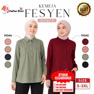 MU KEMEJA FESYEN WANITA LENGAN PANJANG / WOMEN SHIRTS / KEMEJA PLAIN WANITA / BAJU CASUAL WANITA / K