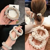 [Cutewomen2020] 1Pcs Female Elastic Rubber Band Hair Harness Ponytail Pearl Rope Hair Band Hair Acce