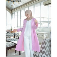 BAJU MUSLIM TUNIC SET ZANILLA OUTER SET BAJU HIJAB WANITA TUNIK BORDIR LZDFA / Baju dewasa wanita /