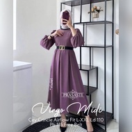 baju gamis midi dress wanita VIRGO MIDI