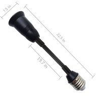 E26/E27 Light Socket Extender Adapter, 58CM/22.5 Inch Extension165℃ Heat-Resistant No Fire HazardBen