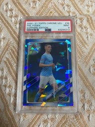 Topps chrome sapphire edition Phil Foden PSA 9