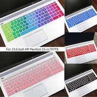 For 15.6 Inch HP Pavilion 15-cc707TX Soft Ultra-thin Silicone Laptop Keyboard Cover Protector