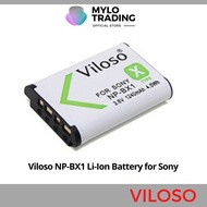 Viloso NP-BX1 Li-Ion Battery for Sony PJ440 PJ275 MV1 GW66 CX440 CX405 CX240 AS200 AS100 AS30V AS20 