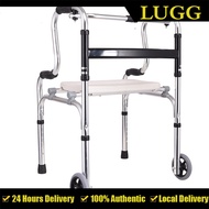 LUGG【Local Delivery】Folding Adult Walker with Wheels Heavy Duty Walker for Senior Citizen Portable Mobility Aids