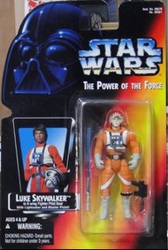 KENNER 69581 星球大戰 天行者 盧克 短光劍版 STAR WARS THE POWER OF THE FORCE LUKE SKYWALKER IN X-WING FIGHTER PILOT GEAR WITH LIGHTSABER AND BLASTER PISTOL (PA#0) 存