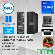 #1697 Used PC Dell OptiPlex Desktop Computer Intel Core i7 i7-6700 3.90 GHz Small Form Factor Comput