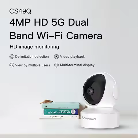 Vstarcam CS49Q Home Security Camera 360° / 1296P/2560P HD 2.4G/5G WiFi Night Vision IP Detect Alarm 