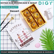 Mooncake Box Packaging 6 compartments Size: 23.8x16.7x5.2cm Cake Box Gift Birthday Souvenir Wedding 