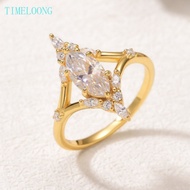 5*10 MM Real Moissanite Marquise Cut Diamonds Engagement Ring 925 Sterling Silver Women Men Jewelry 