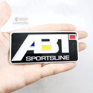 1 x Aluminum ABT SPORTSLINE Logo Car Auto Decorative Emblem Badge Sticker Decal ABT Performance