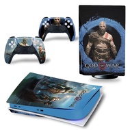 《Corner house》 God War Fighter เกม PS5สติกเกอร์ผิวไวนิล PS5ดิสก์รุ่นสติกเกอร์ผิวรูปลอกสำหรับ PlayStation 5คอนโซลและคอนโทรลเลอร์