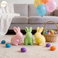 LOLLIPOP1 Easter Bunny Ornament, Colorful Simulation Bunny Rabbit Easter Figurine, Easter Festival H
