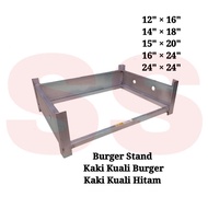 Kuali Burger Stand / Hot Plate Stand / Kaki Kuali Burger / Kaki Kuali Hitam / Kuali Burger Flame