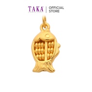 TAKA Jewellery 999 Pure Gold Pendant Abacus