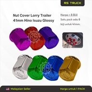 1pack = 8pcs Nut Cover Thailand Nat Tayar Lorry Truck 41mm  Hino 300 Mitsubishi Canter Isuzu NPR Pro