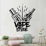 Decals Wall Modern Vape Shop Wallpaper Window Vaping - Art Decor Murals Interior Removable Vinyl -
