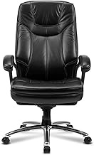 Boss Chair Leather Computer Chair Household First Layer Leather Executive Chair Ergonomic Office Chair Computer Chair (Color : Brown) (Black) (Black) interesting
