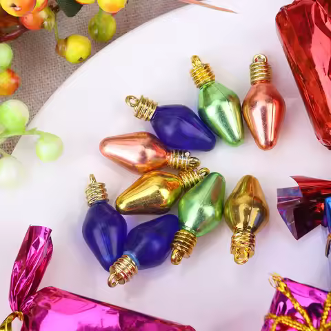 Christmas Tree Decorations Bulbs Pendant Jesus Color Colorful Mini