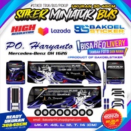 STIKER MAINAN MINIATUR BUS "PO HARYANTO" JB3 UK. 30-45CM #1