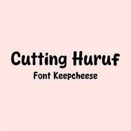 Sticker label nama baju cutting huruf