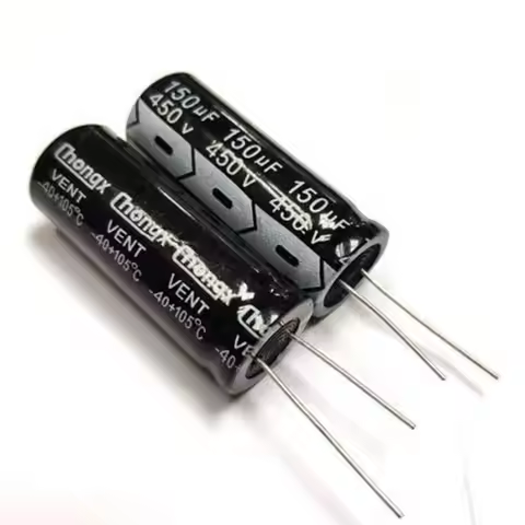 5PCS 150uF 450V 150MFD 450WV 18*35mm Aluminum Electrolytic Capacitor Radial