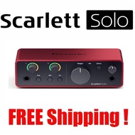 Focusrite Scarlett Solo (4th Gen / 3rd Gen) USB Audio Interface with Focusrite Red Plug-In Suite