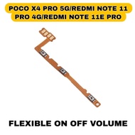 Flexible flex on off volume xiaomi poco x4 pro 5G/redmi note 11 pro 4G/redmi note 11e pro