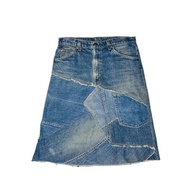 古著橘標Levi's 拼接丹寧裙I