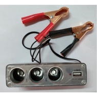 Alligator Clip + USB Power Supply PDA Power USB DC5V+DC12V 3 SOCKETS