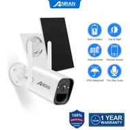 ANRAN Solar Camera CCTV Camera 3MP Outdoor WiFi Wireless HD1536p Home Video Surveillance Cctv Cam System, 100% Wire-Free