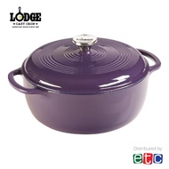 Lodge 6 Quart (5.58 litre) Purple Enameled Cast Iron Dutch Oven