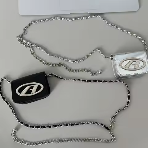European And American New Letter A Belt Bag Ins Waist Chain Bag Accessories Women's Decoration With 